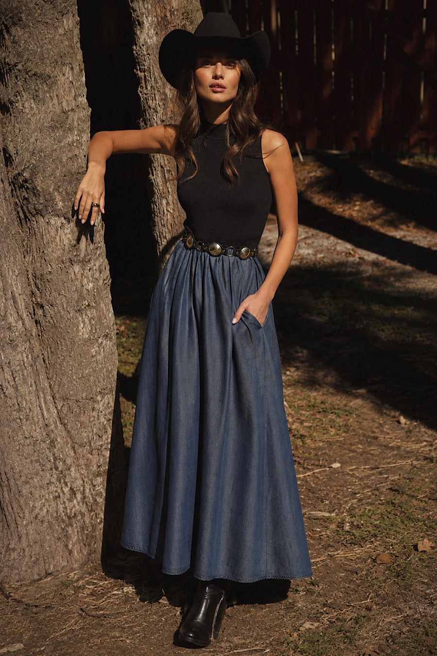 Country Meadow Mixed Media Dress