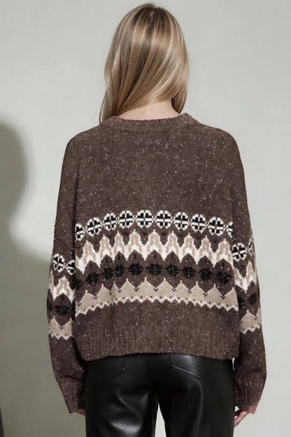 Amberwood Fair Isle Cardigan Sweater
