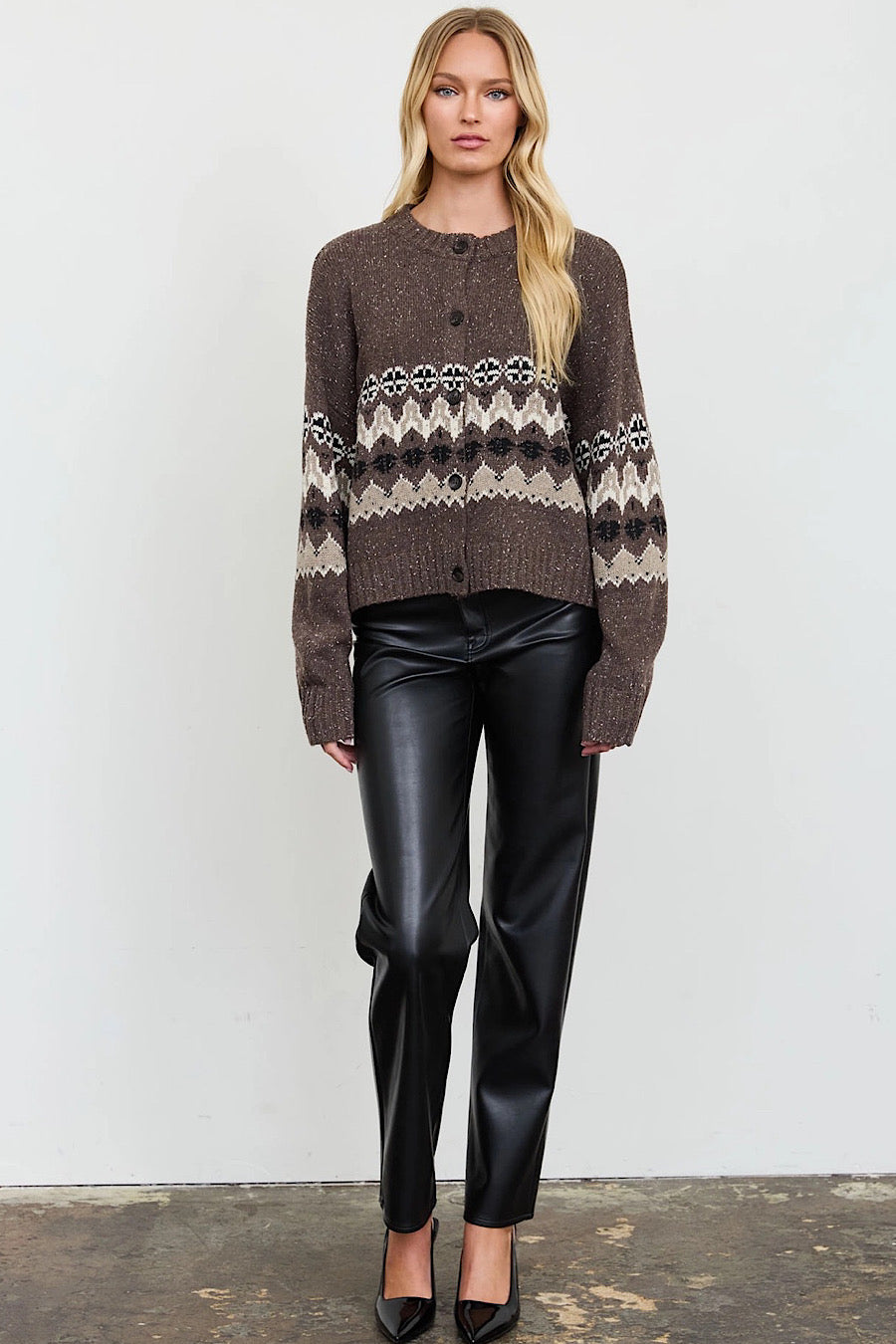 Amberwood Fair Isle Cardigan Sweater