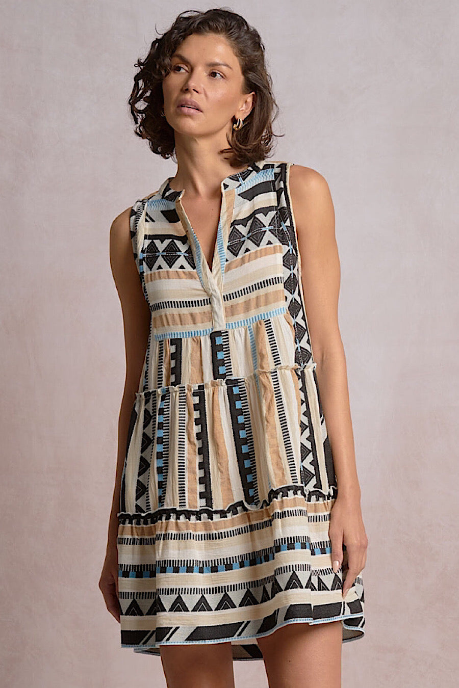 Venus Printed A-Line Pocket Dress
