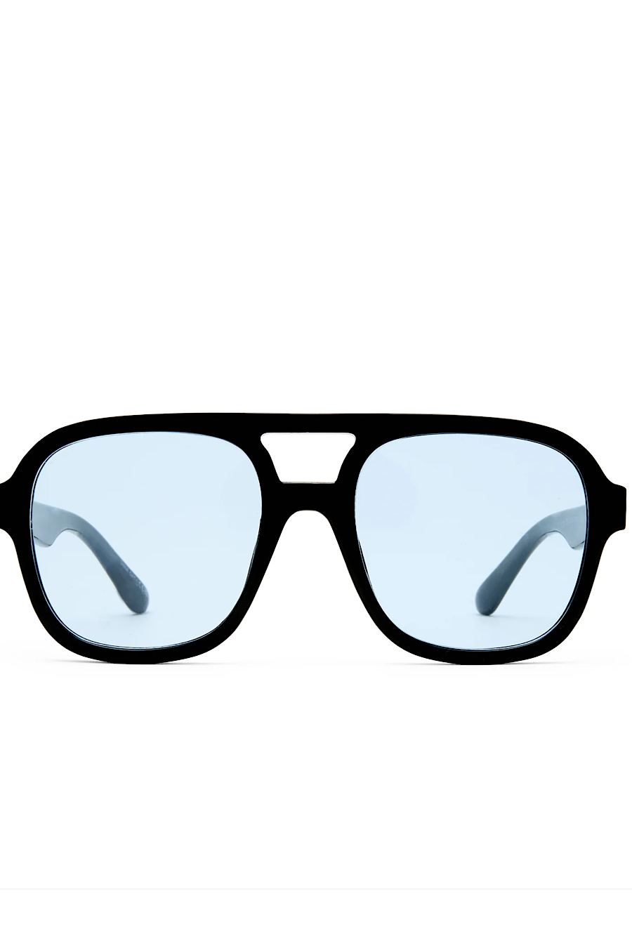 AIRE Whirlpool Sunglasses in Black &amp; Blue Tint