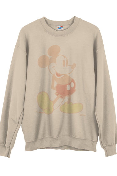 Junk Food Disney Faded Mickey Mouse Sweatshirt S-2XL