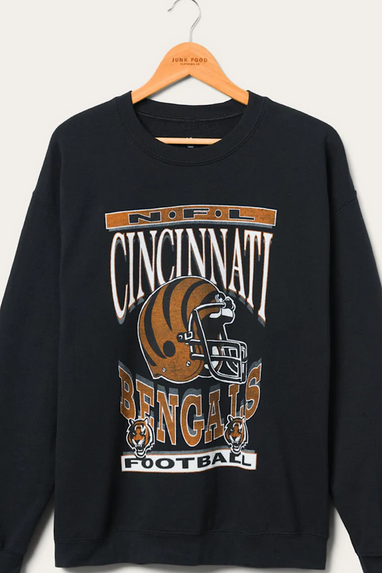 Junk Food NFL Cincinnati Bengals Helmet Sweatshirt