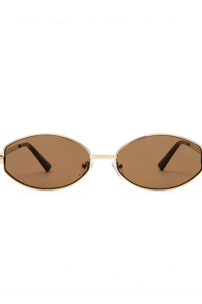 AIRE Objective Oval Sunglasses in Black, Brown or Gold