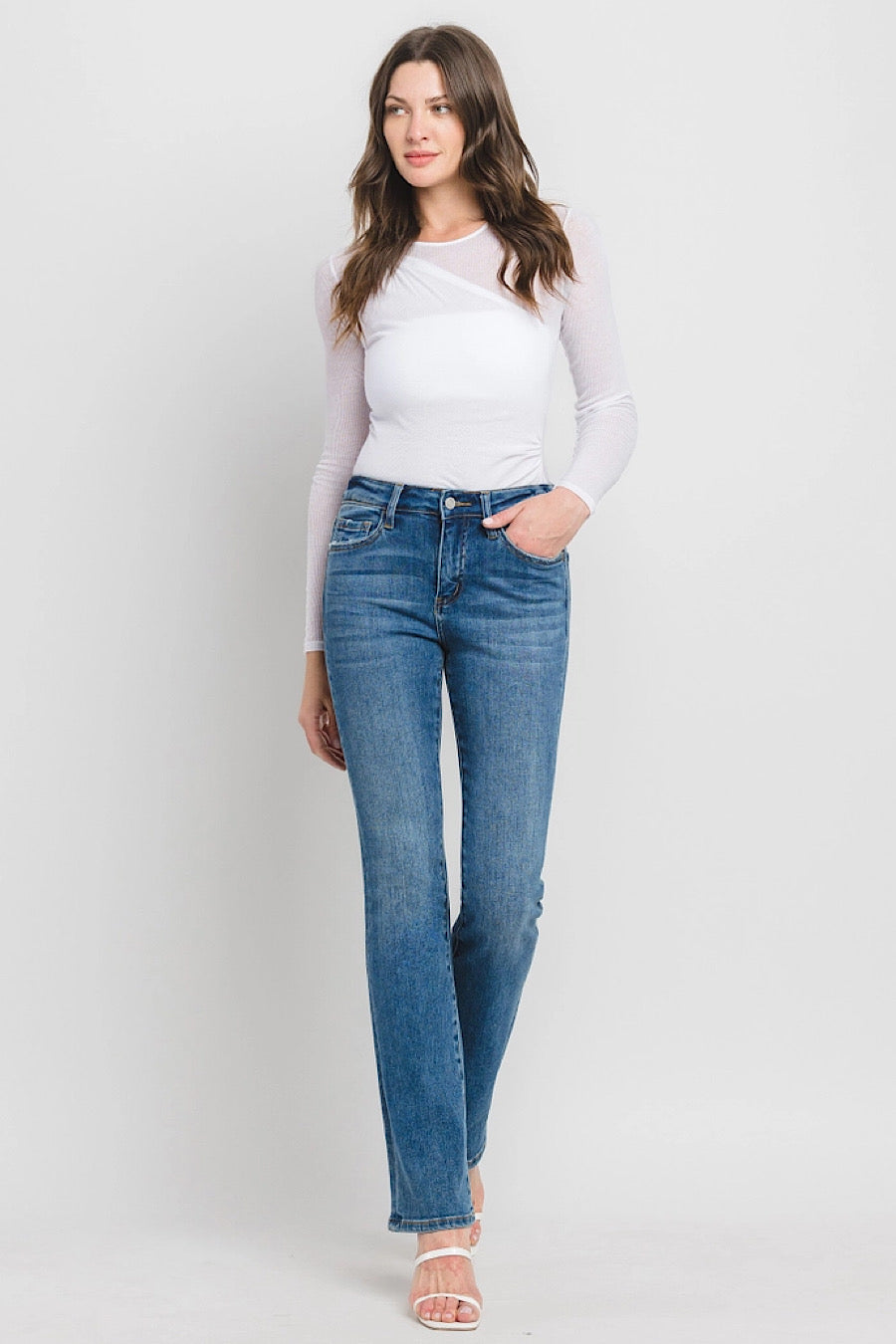 Dorinda Slim Leg Bootcut Jeans