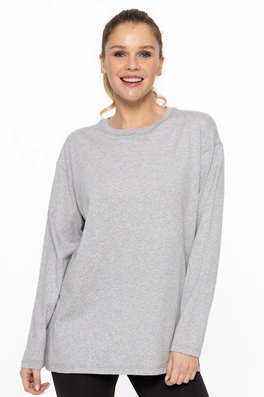 Joya Organic Cotton Top in Grey