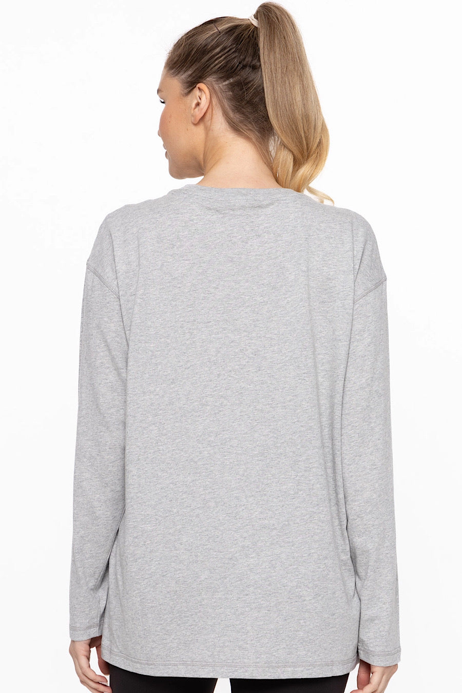 Joya Organic Cotton Top in Grey