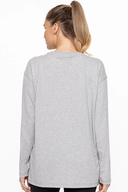 Joya Organic Cotton Top in Grey