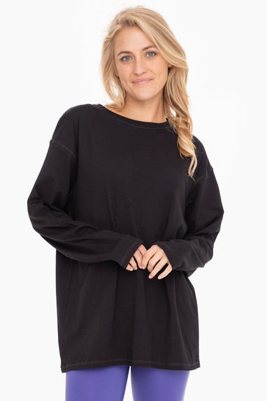 Joya Organic Cotton Top in Black