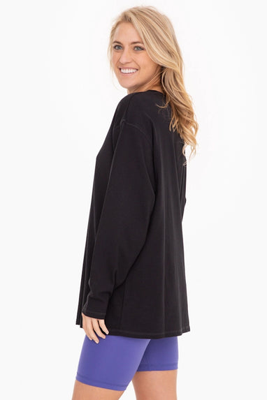 Joya Organic Cotton Top in Black