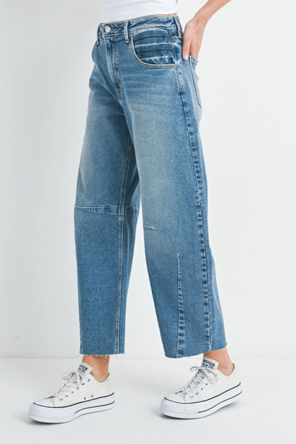 On My Way Barrel Jeans