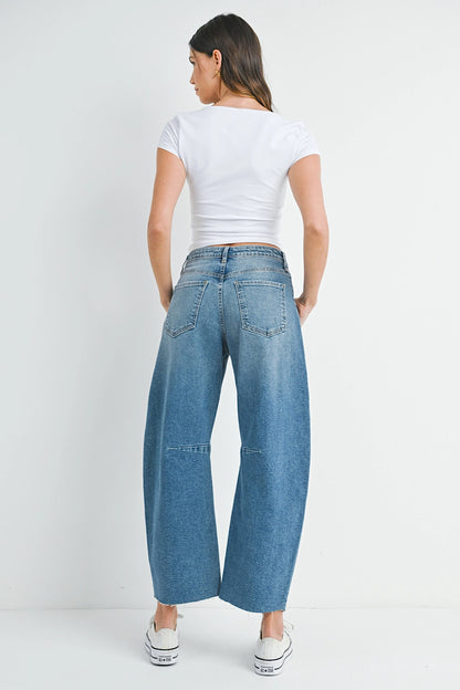 On My Way Barrel Jeans