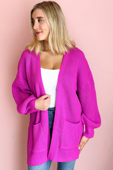 Here for it Open Cardigan