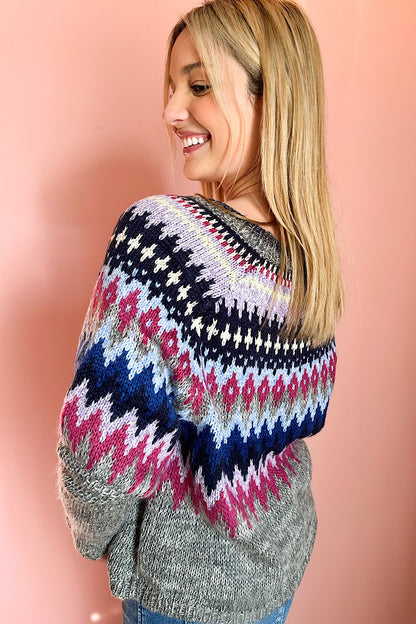 Daria Fair Isle Multi Color Sweater