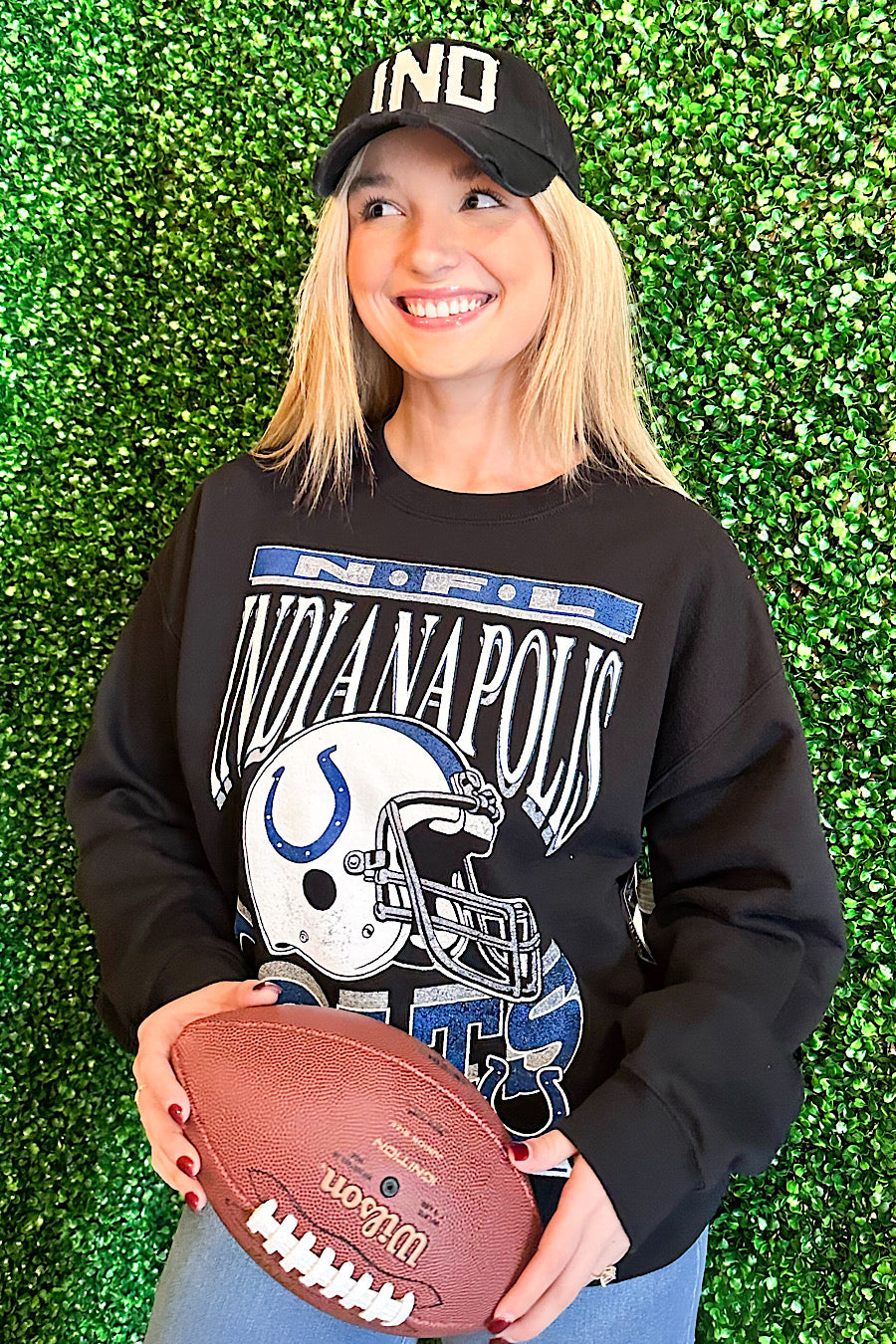 Junk Food NFL Indianapolis Colts Helmet Sweatshirt