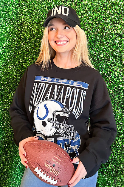 Junk Food NFL Indianapolis Colts Helmet Sweatshirt