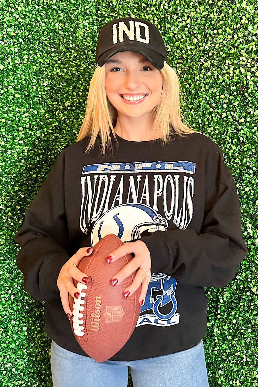 Junk Food NFL Indianapolis Colts Helmet Sweatshirt