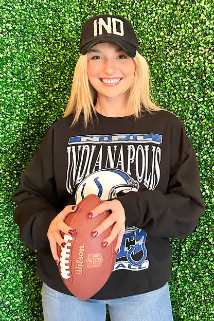 Junk Food NFL Indianapolis Colts Helmet Sweatshirt