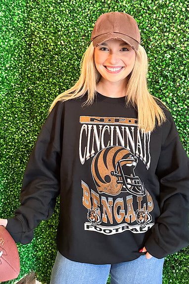 Junk Food NFL Cincinnati Bengals Helmet Sweatshirt