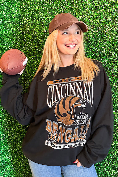 Junk Food NFL Cincinnati Bengals Helmet Sweatshirt