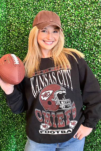 Junk Food NFL Kansas City Chiefs Helmet Sweatshirt