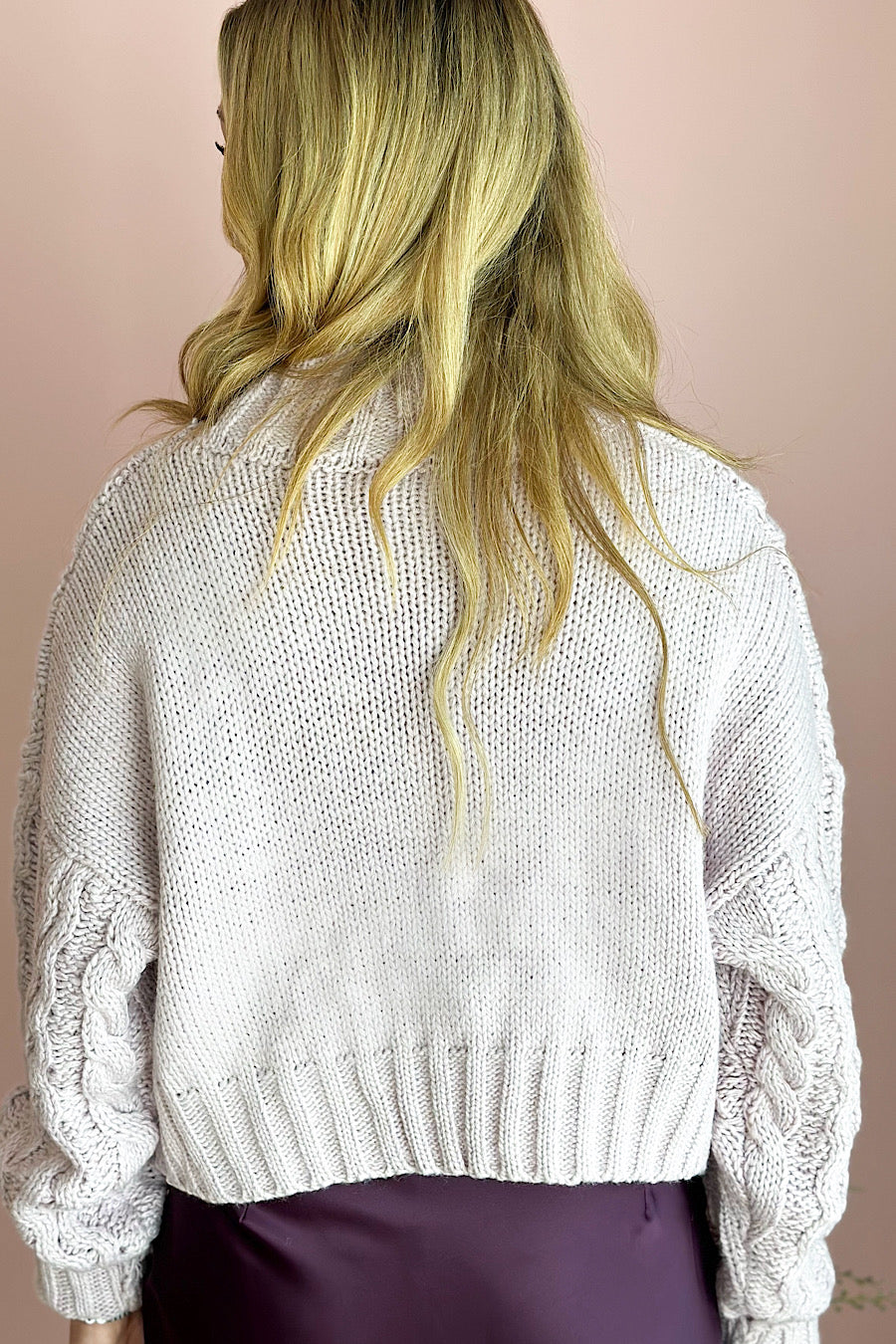 Pearl Path Cropped Sweater