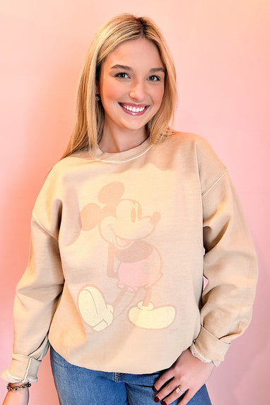 Junk Food Disney Faded Mickey Mouse Sweatshirt