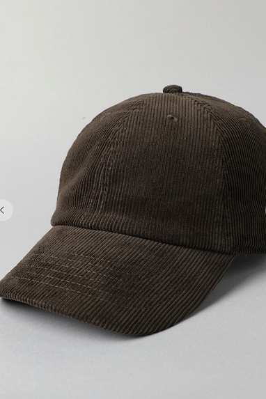 Corduroy Hat in Olive Green