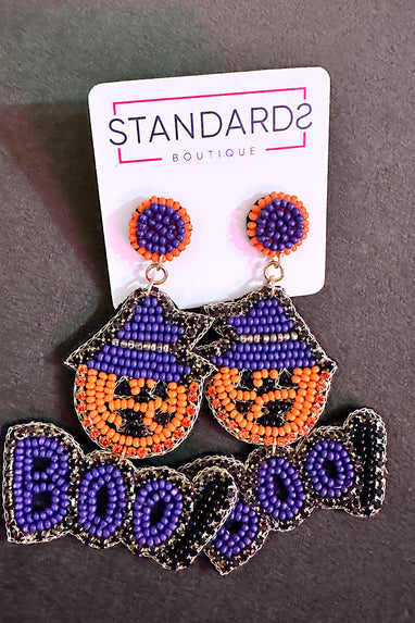 Boo! Pumpkin Earrings