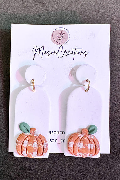 M.C. Halloween Earrings in Skull or Pumpkin