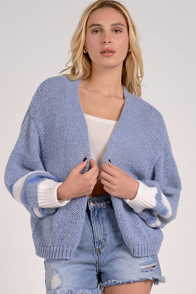 Spring Breeze Knit Open Cardigan