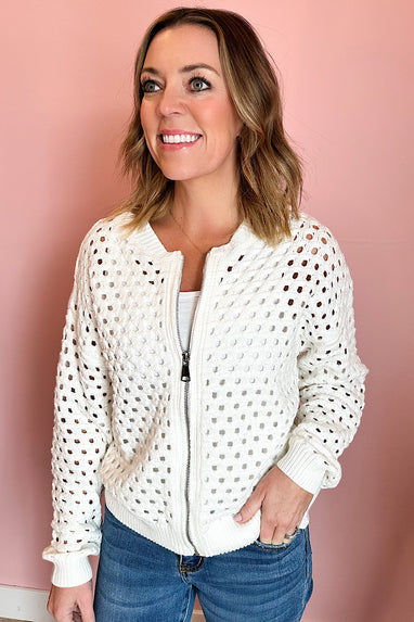 This Way Crochet Knit Cardigan