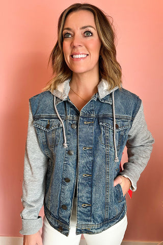 Small Town Hooded Denim Jacket