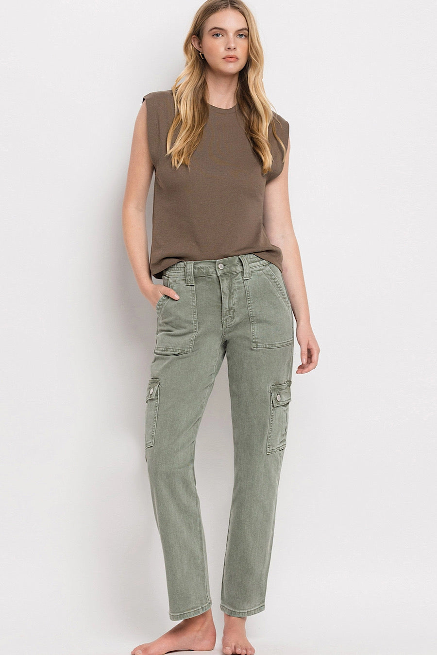 By the Dock Cargo Utility Pants Olive