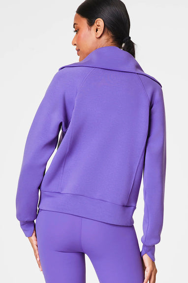 Spanx Air Essentials Half Zip Sweatshirt Vibrant Lilac