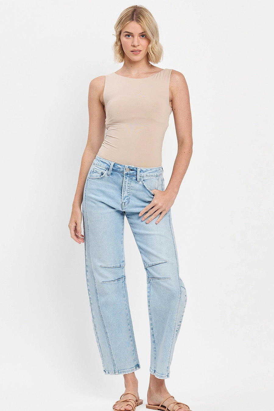 Northern Lights Barrel Jeans Lt Wash