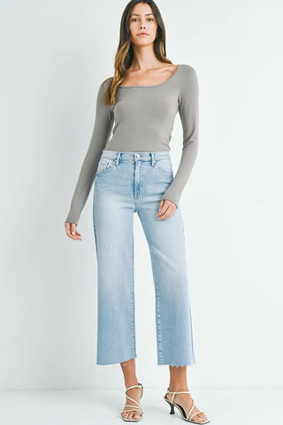 Oliver Scissor Cut Wide Leg Jeans