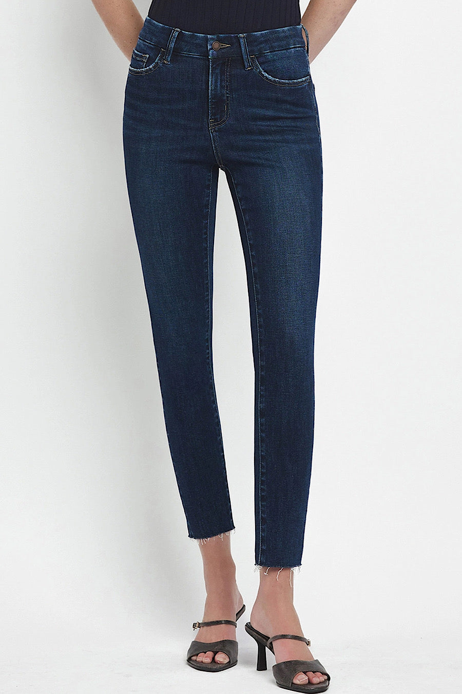 Parallel Lines Skinny High Rise Jeans