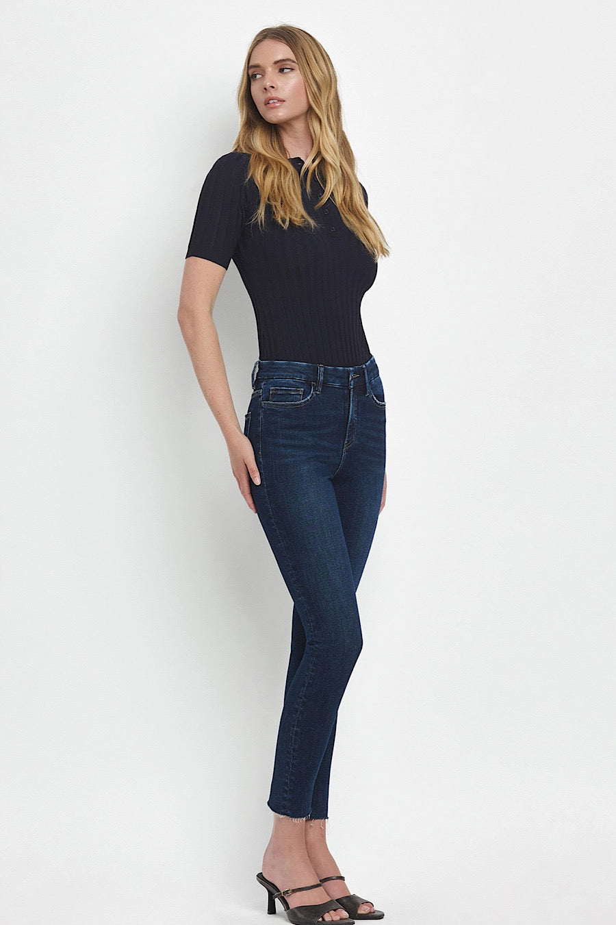 Parallel Lines Skinny High Rise Jeans