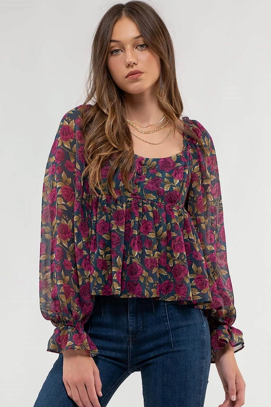Forever Yours Floral Blouse