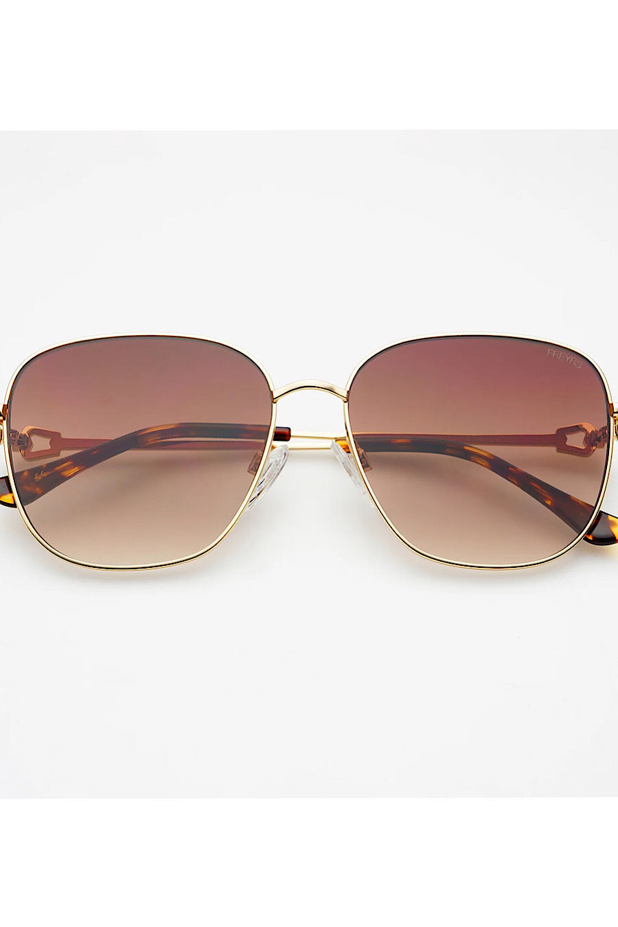 Freyrs Eyewear Lea Sunglasses Brown Gold