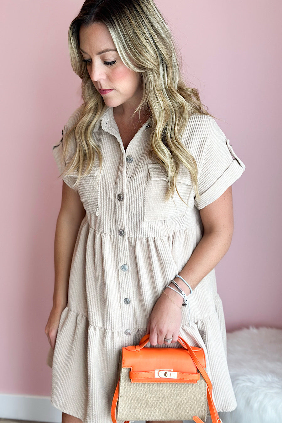 Brianna Corduroy Dress