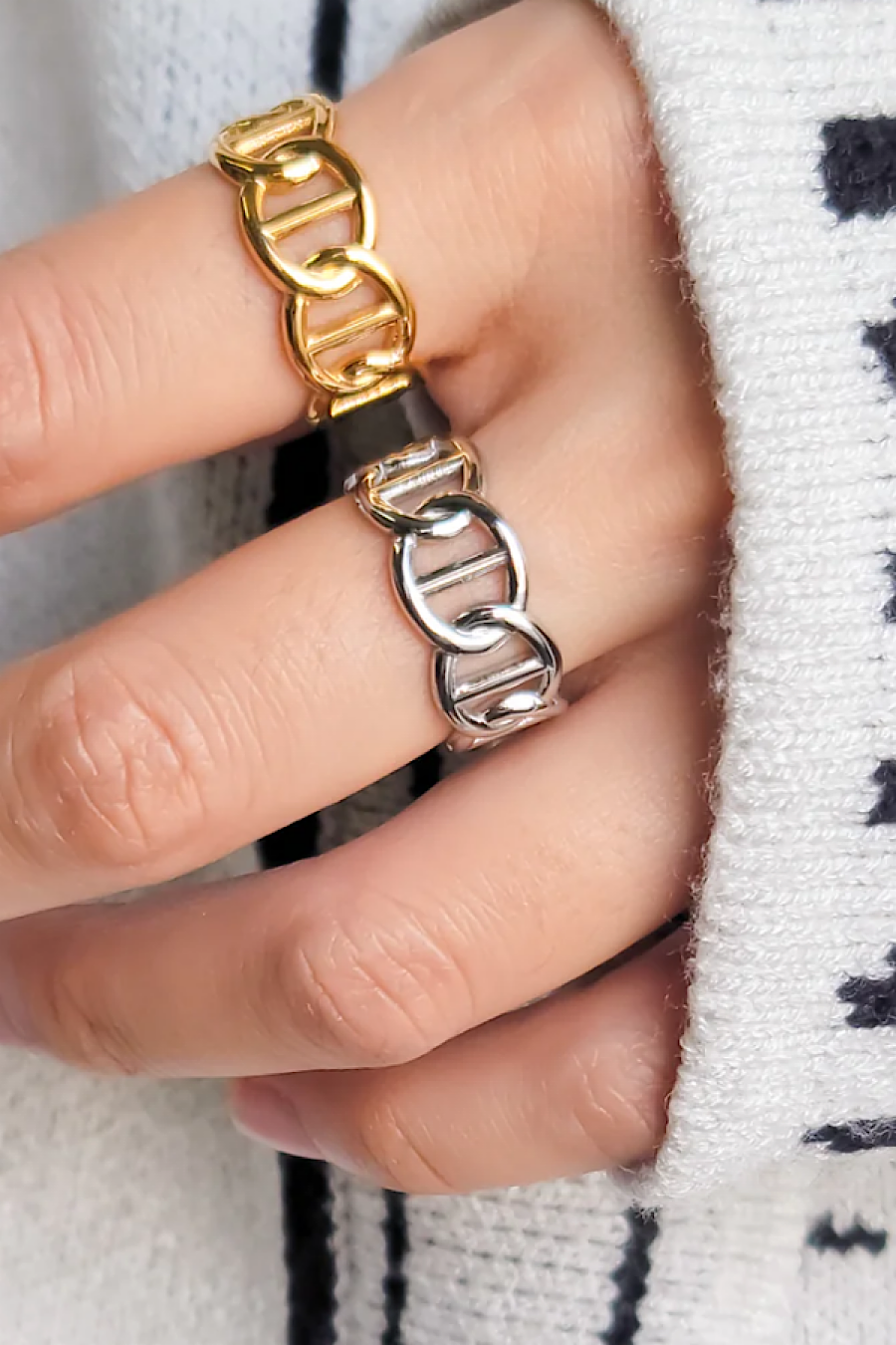 Open Mariner Ring in Gold or Silver