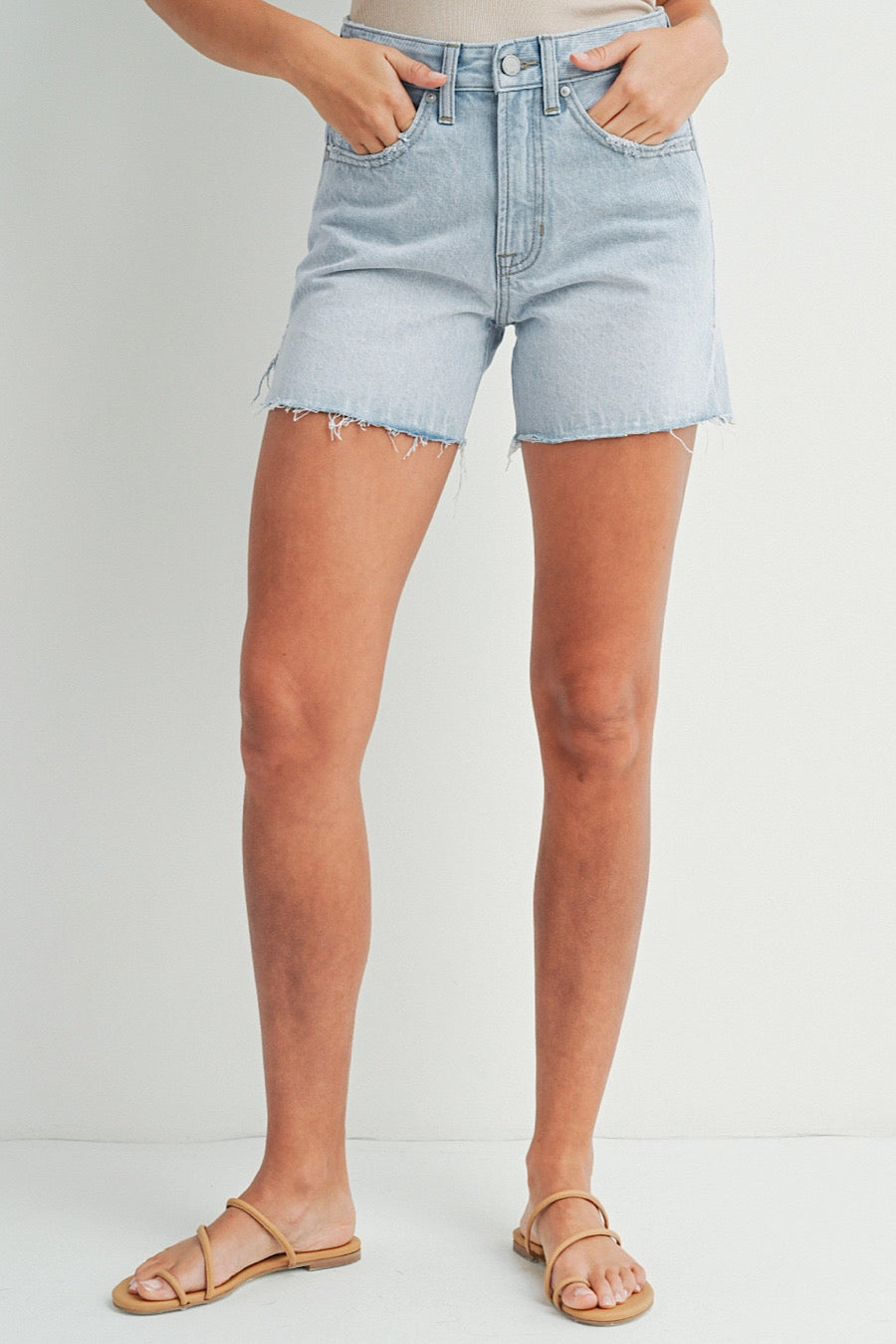 Houston Denim High Rise Shorts
