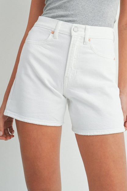 My Muse White Denim Shorts