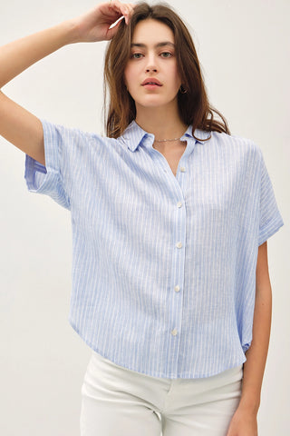 Good Things Striped Linen Shirt