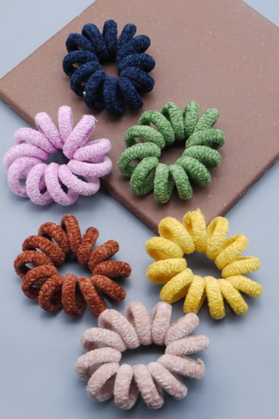 Spiral Small Scrunchies in Several Colors