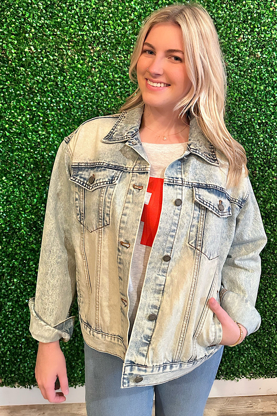 Spot On Trucker Denim Jacket