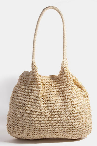 Summer Braided Crochet Tote Bag in Natural Or Ivory