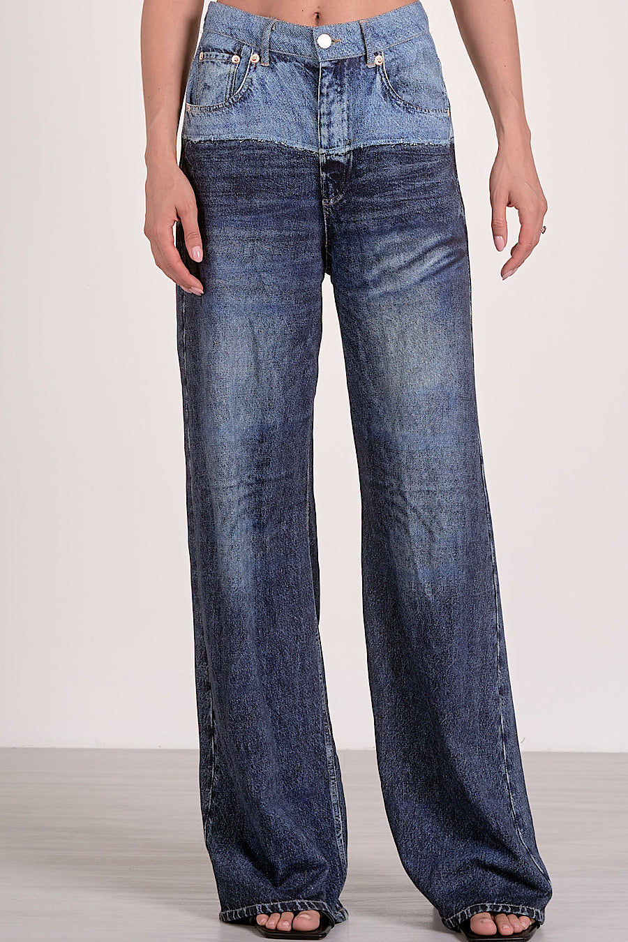 Elan Jade 2-Tone Sweatpant Jean